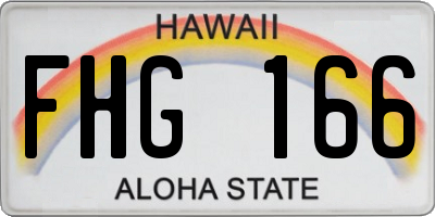 HI license plate FHG166
