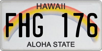 HI license plate FHG176