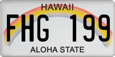 HI license plate FHG199