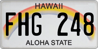HI license plate FHG248