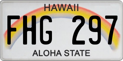 HI license plate FHG297