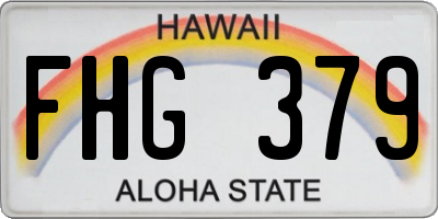 HI license plate FHG379
