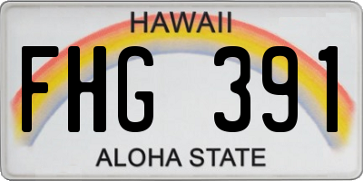 HI license plate FHG391