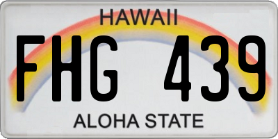 HI license plate FHG439