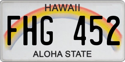 HI license plate FHG452