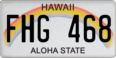 HI license plate FHG468