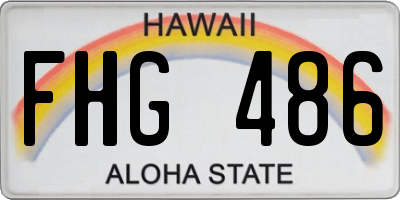 HI license plate FHG486