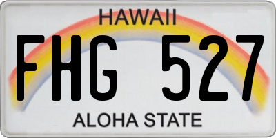 HI license plate FHG527