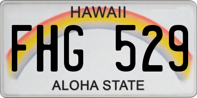 HI license plate FHG529
