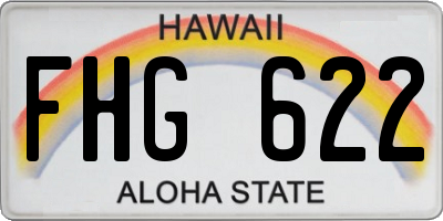 HI license plate FHG622