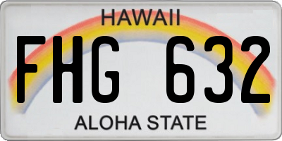 HI license plate FHG632