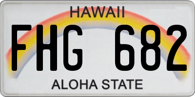 HI license plate FHG682