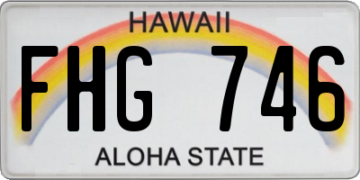 HI license plate FHG746