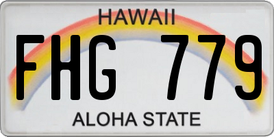 HI license plate FHG779