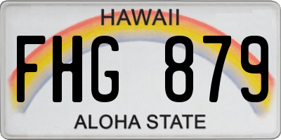 HI license plate FHG879