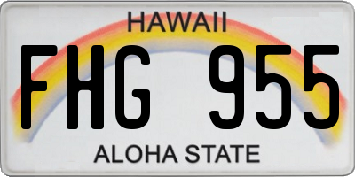 HI license plate FHG955