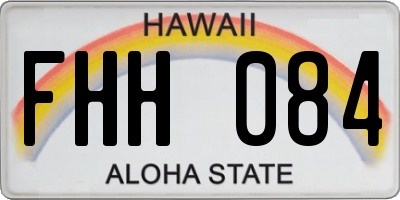 HI license plate FHH084