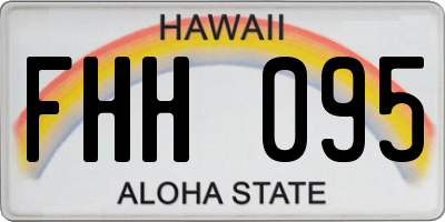 HI license plate FHH095