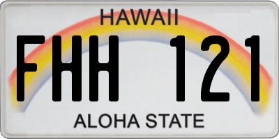 HI license plate FHH121