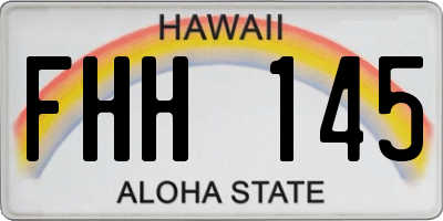 HI license plate FHH145