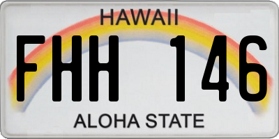 HI license plate FHH146