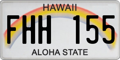 HI license plate FHH155