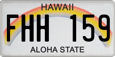 HI license plate FHH159