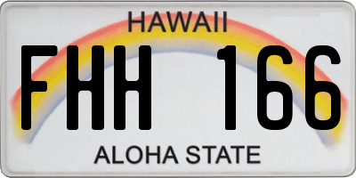 HI license plate FHH166