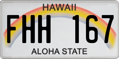 HI license plate FHH167