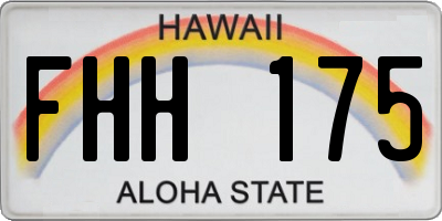 HI license plate FHH175