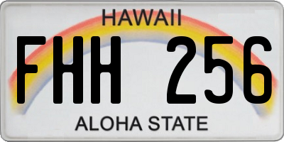 HI license plate FHH256
