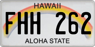 HI license plate FHH262