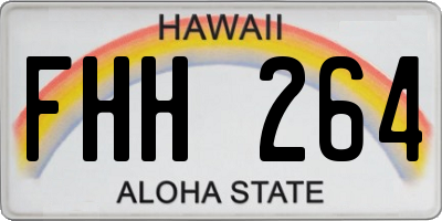 HI license plate FHH264