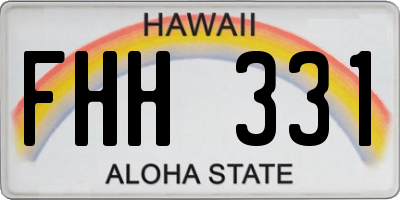 HI license plate FHH331