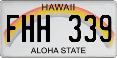 HI license plate FHH339
