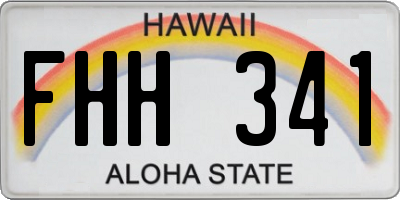 HI license plate FHH341