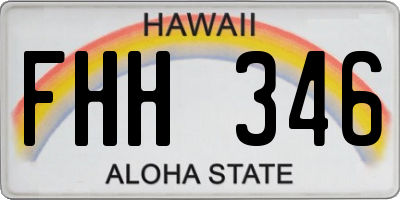 HI license plate FHH346