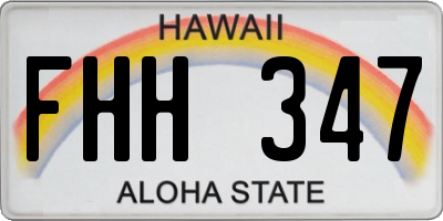 HI license plate FHH347