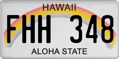 HI license plate FHH348