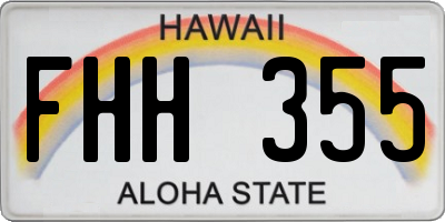HI license plate FHH355