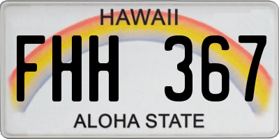 HI license plate FHH367