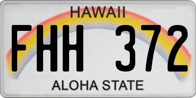 HI license plate FHH372