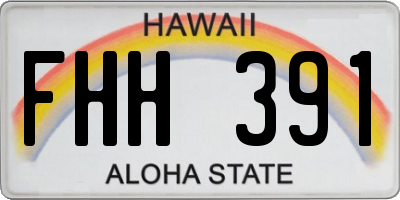 HI license plate FHH391