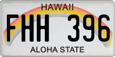 HI license plate FHH396
