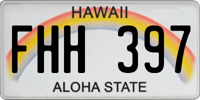 HI license plate FHH397