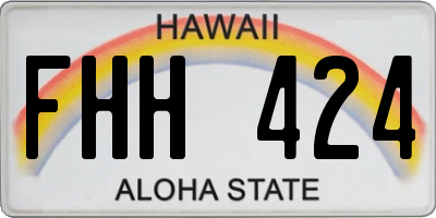 HI license plate FHH424