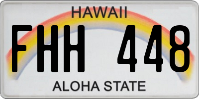 HI license plate FHH448