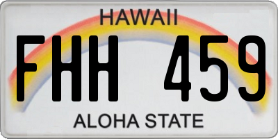 HI license plate FHH459