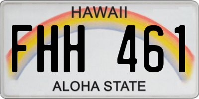 HI license plate FHH461