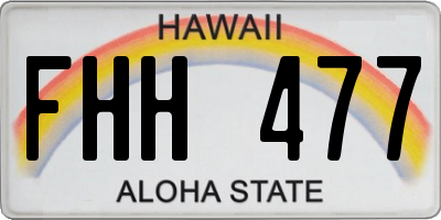 HI license plate FHH477